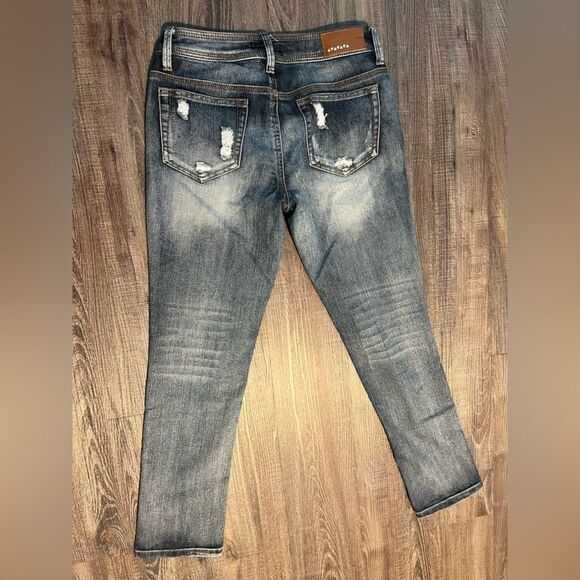 Women’s Dollhouse Charley Distressed Skinny Jeans Sz 5 - Picture 8 of 9